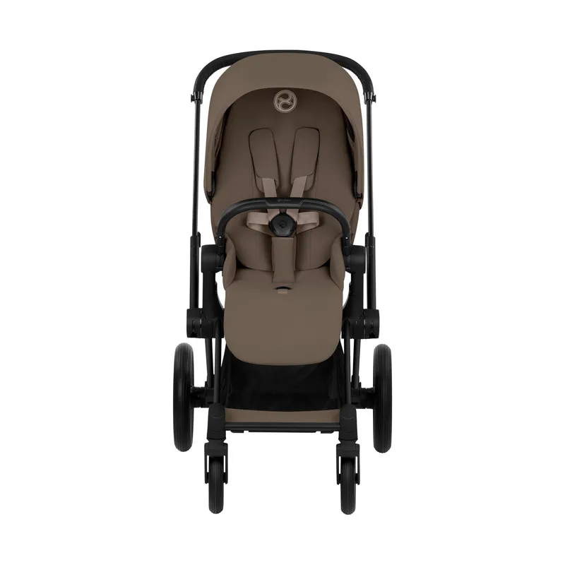 Cybex Priam 5 Comfort Kinderwagen Bundle – Matt Black/Coconut Brown