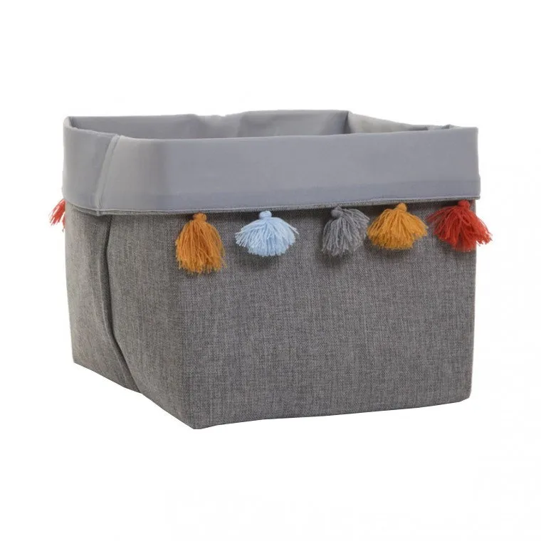 Childhome Canvas Aufbewahrungskorb L Grau