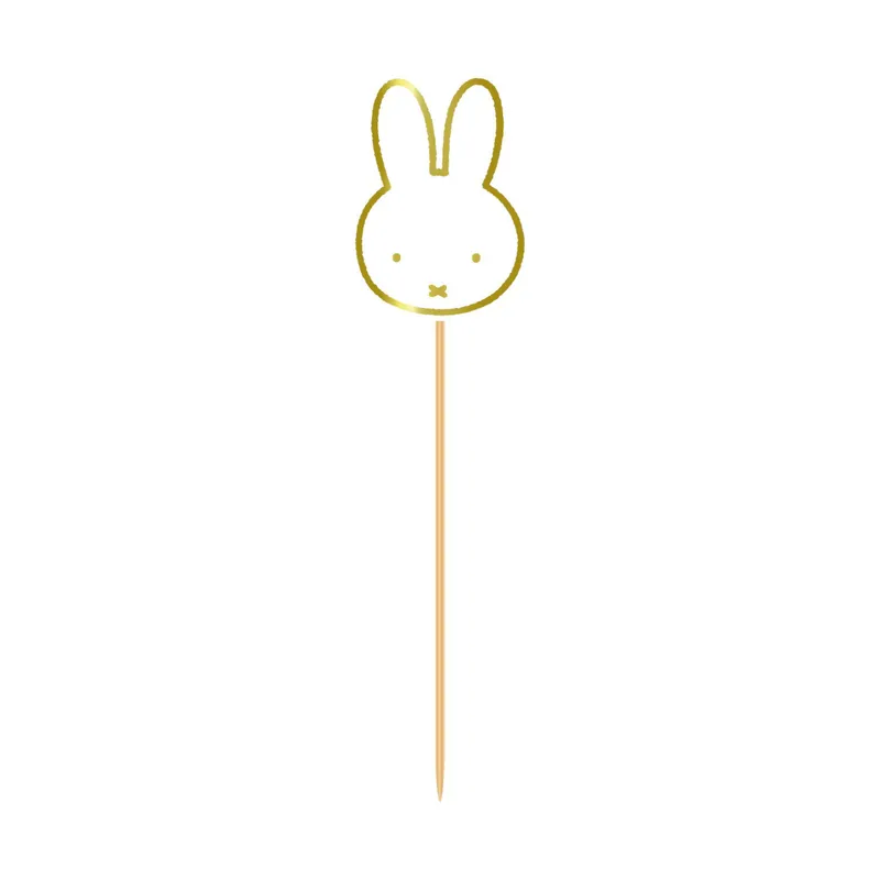 Ootje Kadootje Miffy Spieße Gold 8 Stück