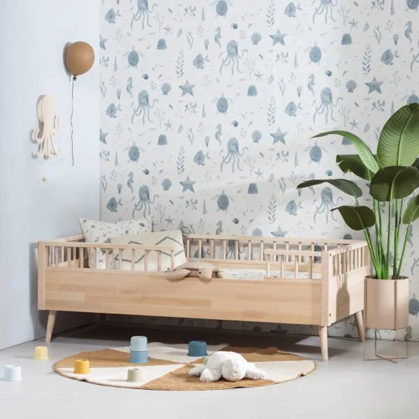 Europe Baby Sterre Kleinkinderbett Paketangebot - 70 x 150 cm - Natur