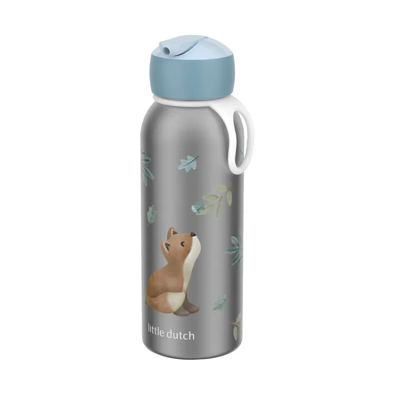 Mepal X Little Dutch Isolierflasche Flip-Up Campus - Forest Friends - 350 ml