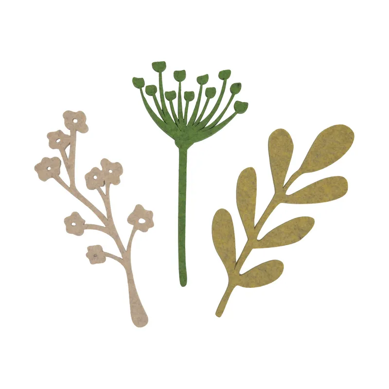 KidsDepot Blumen Fleur Set von 3 - Wanddekoration