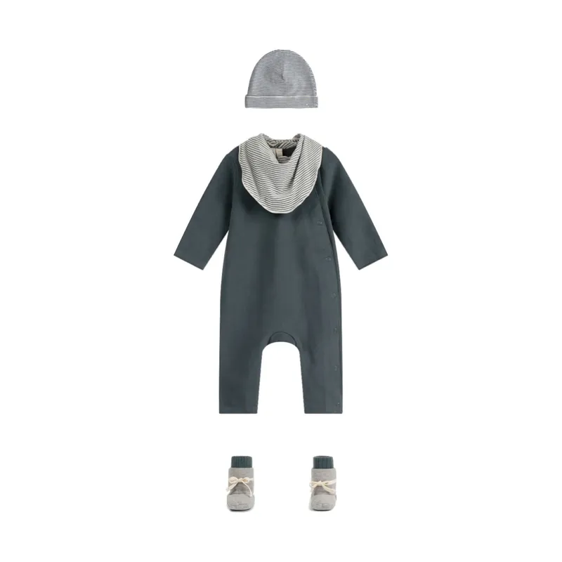 Gray Label Mützchen - 0-6 Monate - Grey / Creme