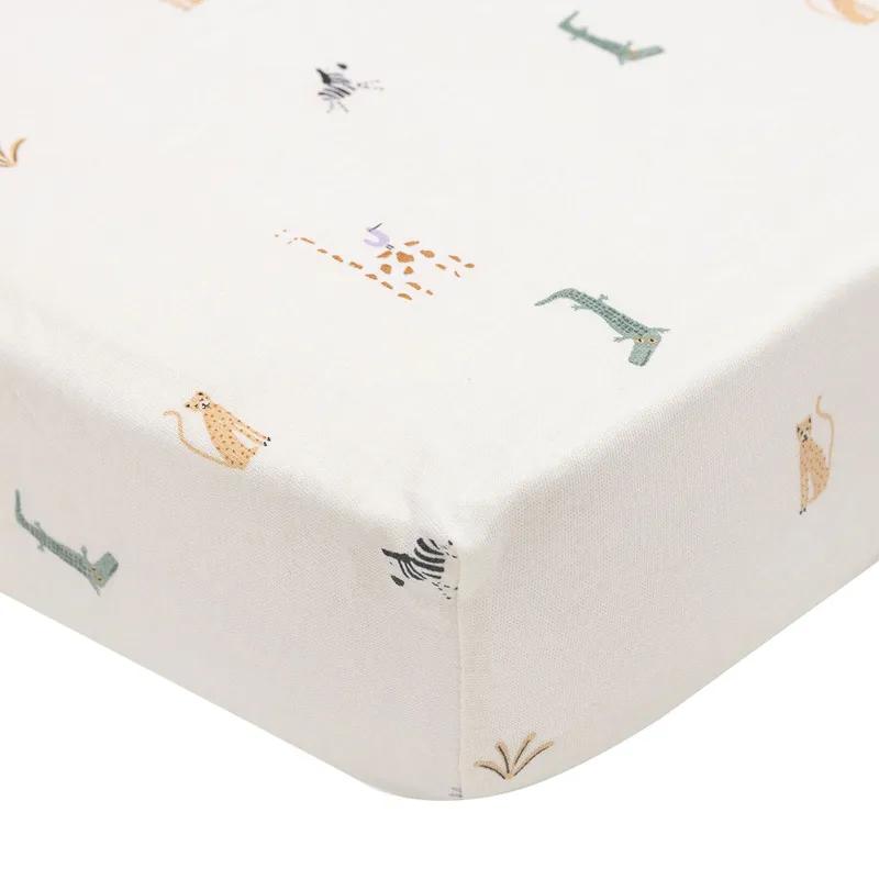 Jollein Jersey Jungle Jambo Spannbettlaken - 70 / 75 x 140 / 150 cm