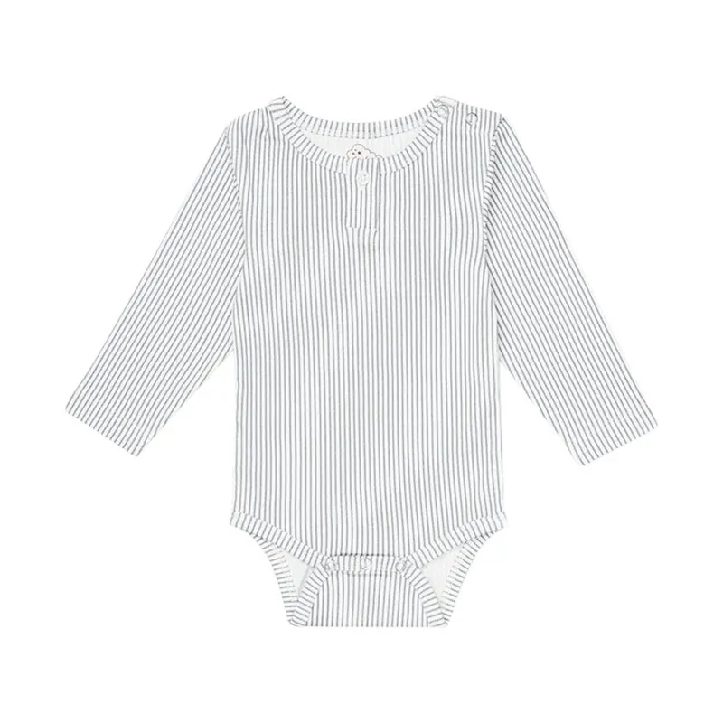 Cam Cam Copenhagen Langarm Babybody William - 56 cm - Classic Stripes Blue