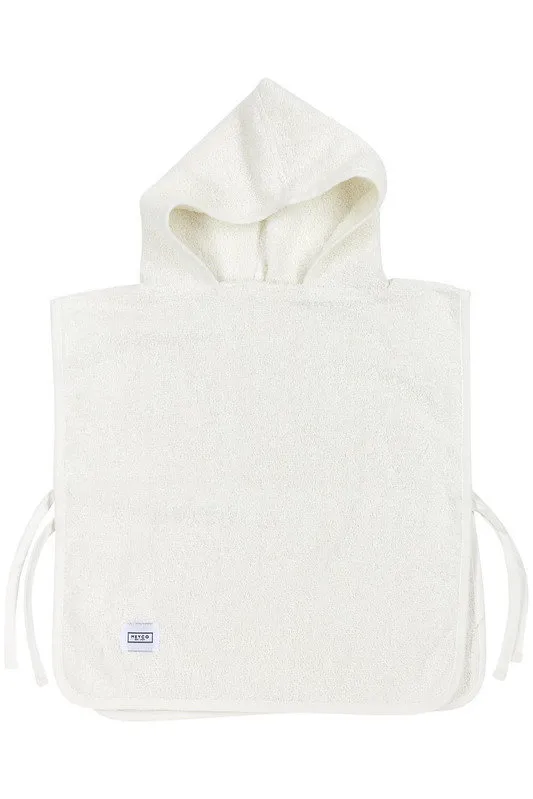 Meyco Basic Badeponcho - 1-3 Jahre - Frottee - Offwhite