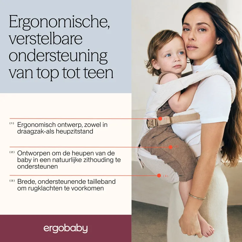 Ergobaby Alta Hip Seat - Pearl Grey