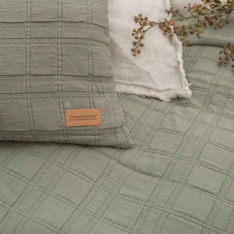 Town & Country Camden Tagesdecke – 180 x 260 cm – Green