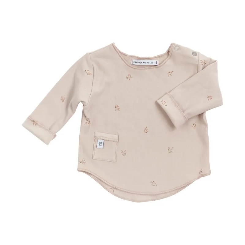Bamboom T-shirt Langarm - 6 Monate - Olives