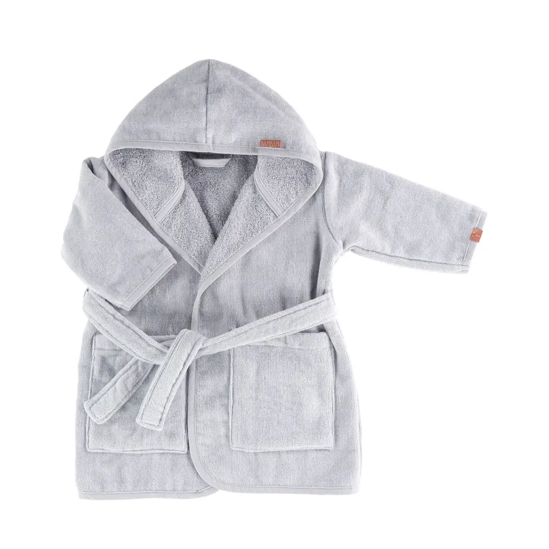 BamBam Organic Bademantel Grau Gr.62 - 68