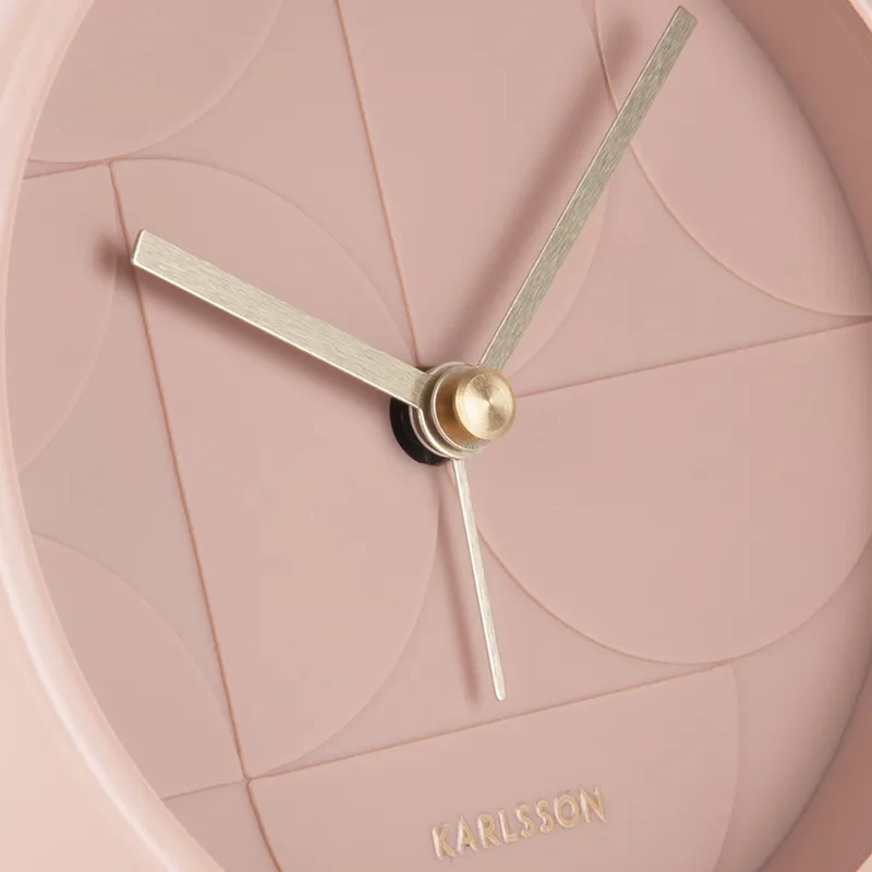 Karlsson Echelon Circular Wecker - Rosa