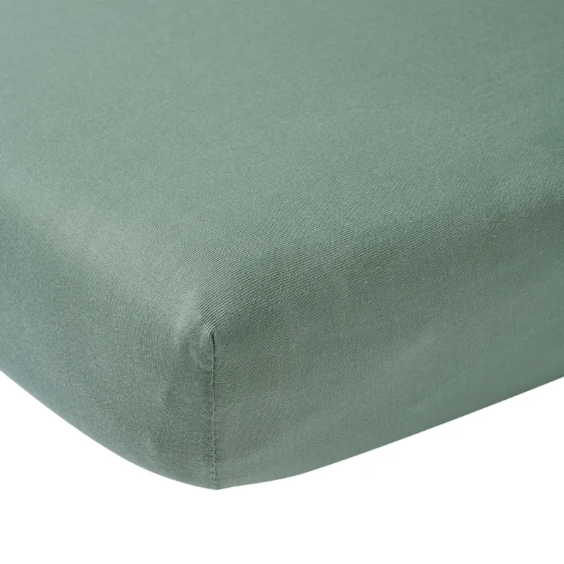 Meyco Jersey Spannbettlaken Stone Green 75 x 95 cm