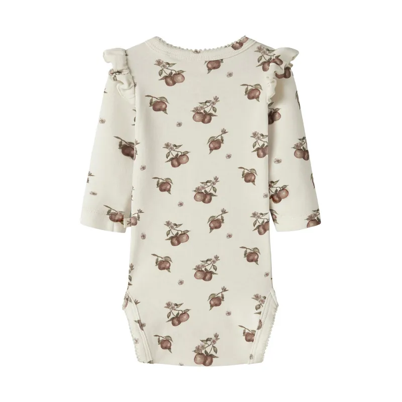 Lil Atelier Apple Babybody - Turtledove - Gr. 68