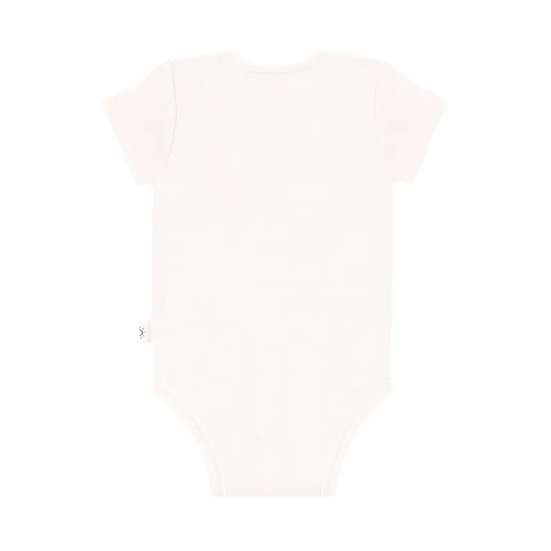 DAY Babybody Mitwachsend Kurzarm - Off White - Gr. 50/56