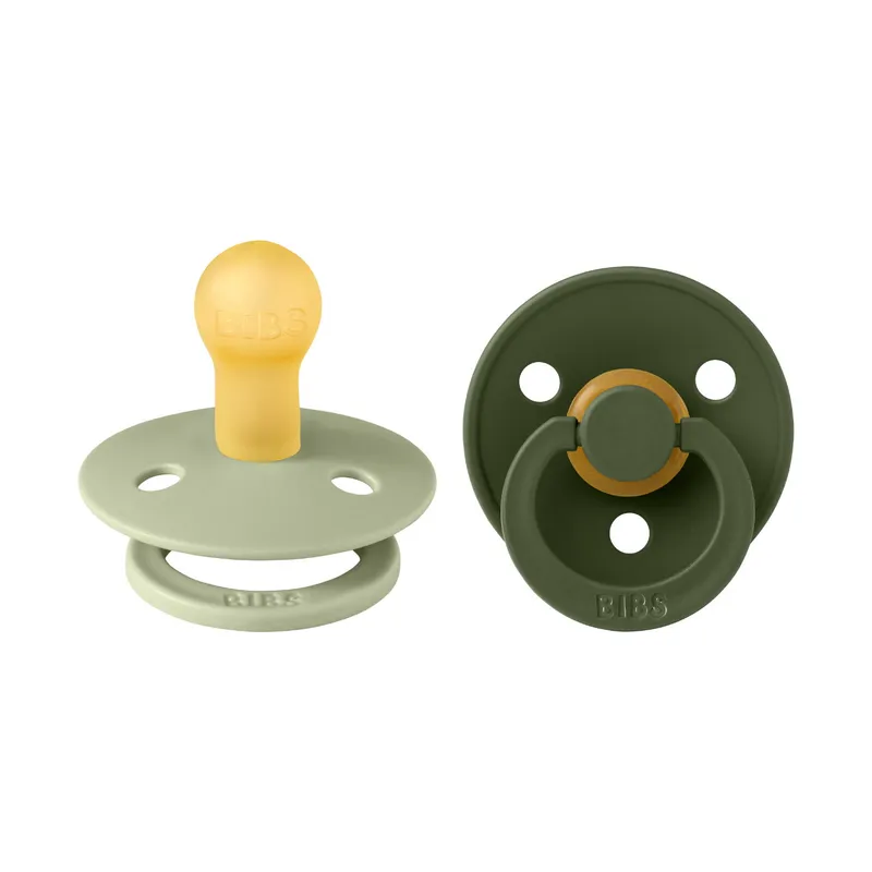Bibs Retro Schnuller Sage / Hunter Green 18+ Monate 2 Stück