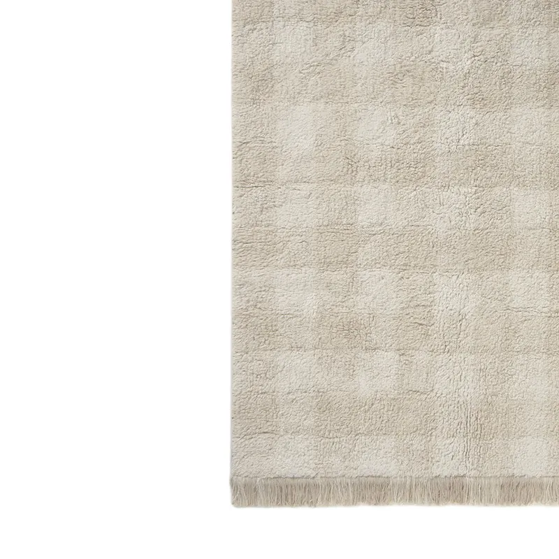 Lorena Canals Vichy Teppich - 90 x 120 cm - Ivory