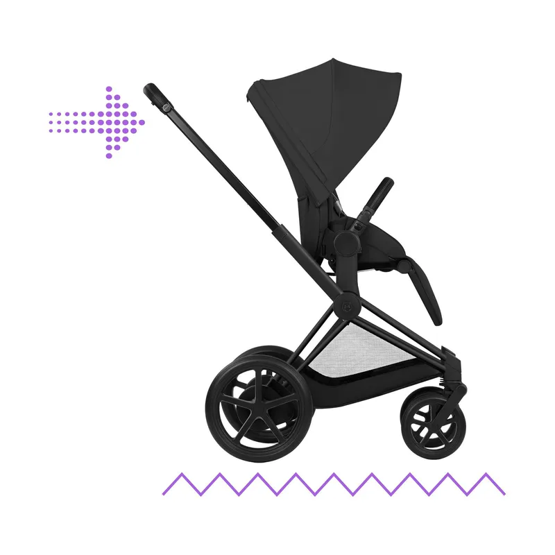 Cybex ePriam 5 Comfort Kinderwagen 2-in-1 - Black / Sepia Black