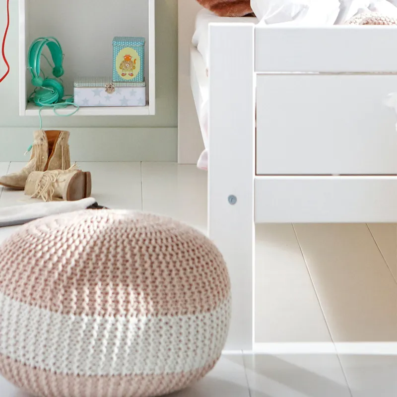 LIFETIME Kidsrooms Basisbett Weiß Lackiert