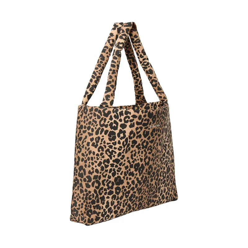 Studio Noos Mom Bag - Brown Soft Cotton Leopard