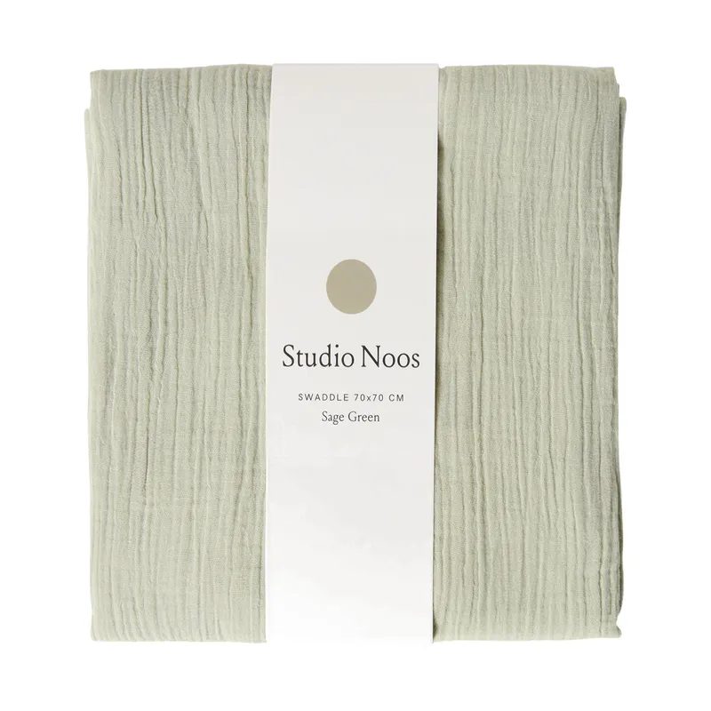Studio Noos Sage Green Swaddle 70x70 cm