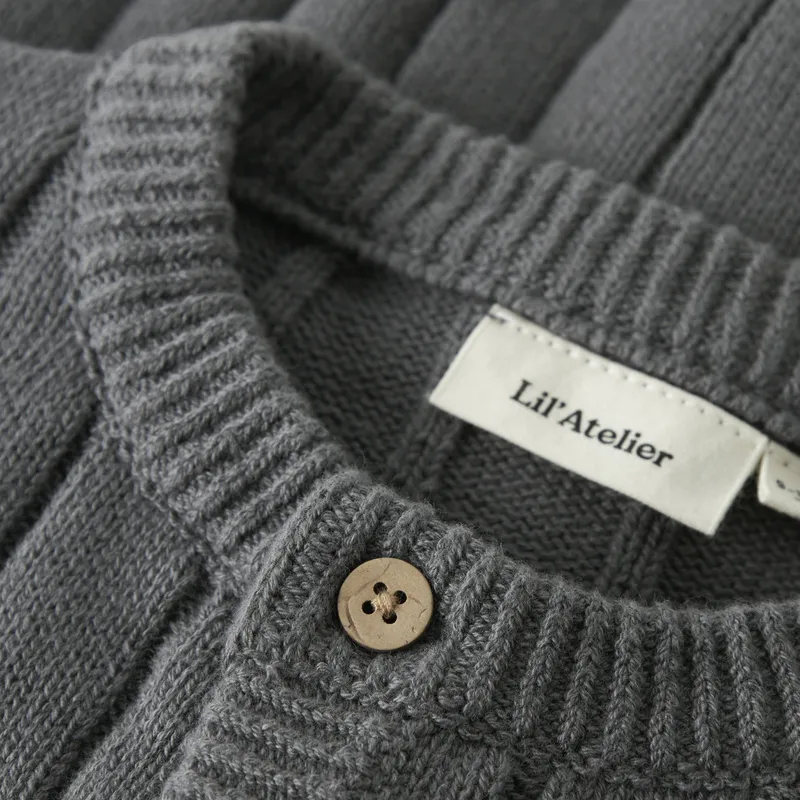Lil' Atelier Poppy Seed Knit Cardigan - Gr. 62