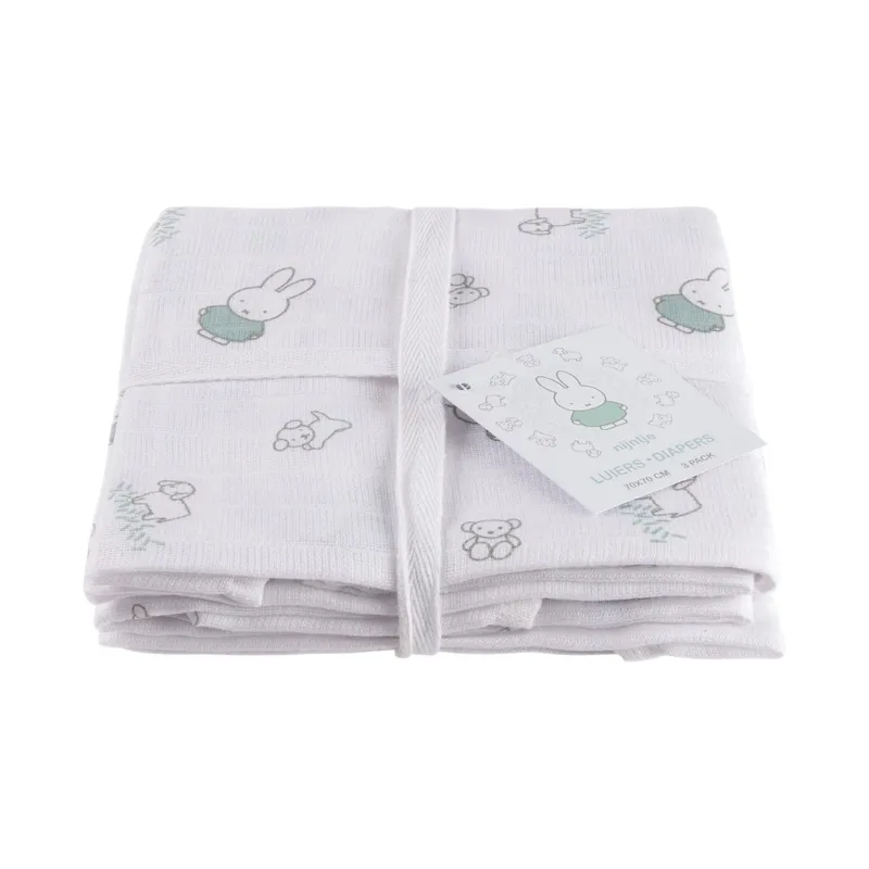 Briljant Baby Miffy Hydrophile Windeln Green 3 Stück