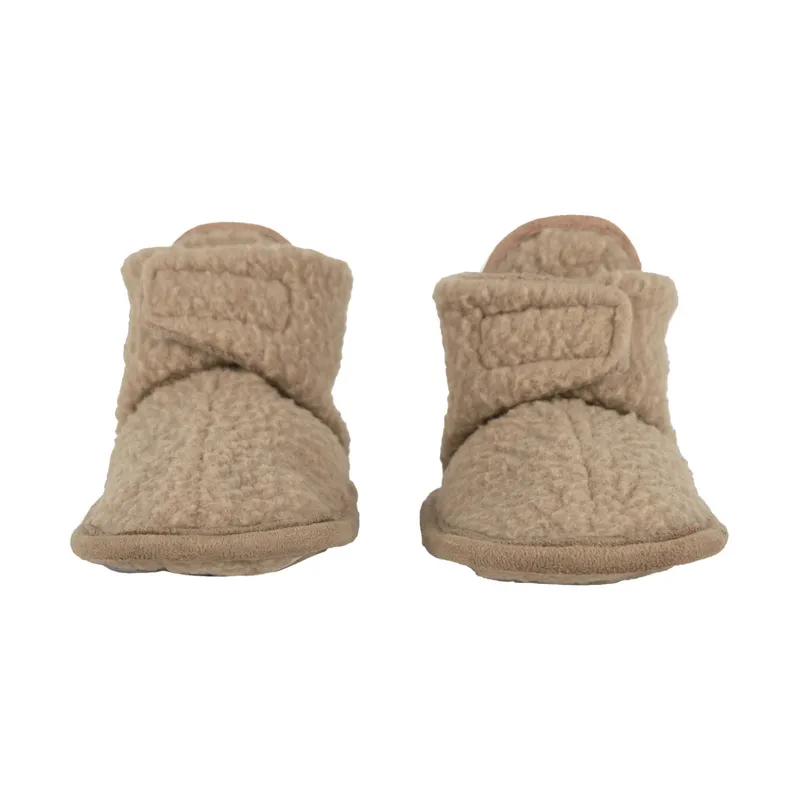 Lodger Hausschuhe - Teddy Fleece - Beige - 3-6 Monate