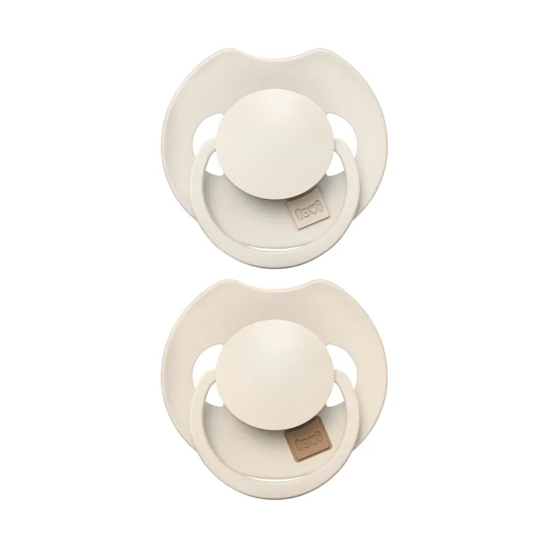 Difrax Dynamic Lovi Prime Schnuller - 6-18 Monate - 2 Stück - Coconut / Ivory