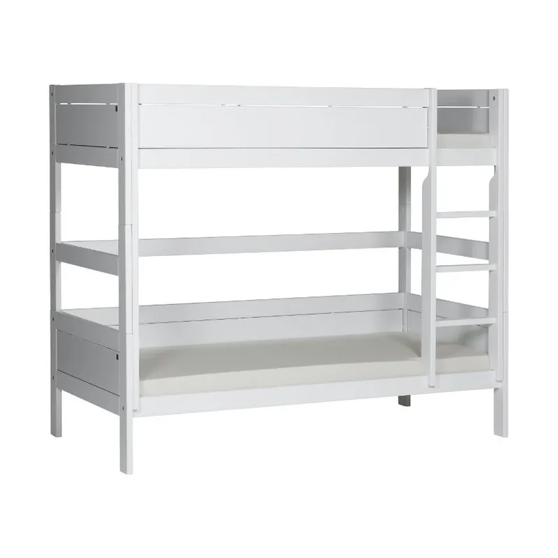 Life Time Stockbett mit gerader Leiter, weiß lackiert