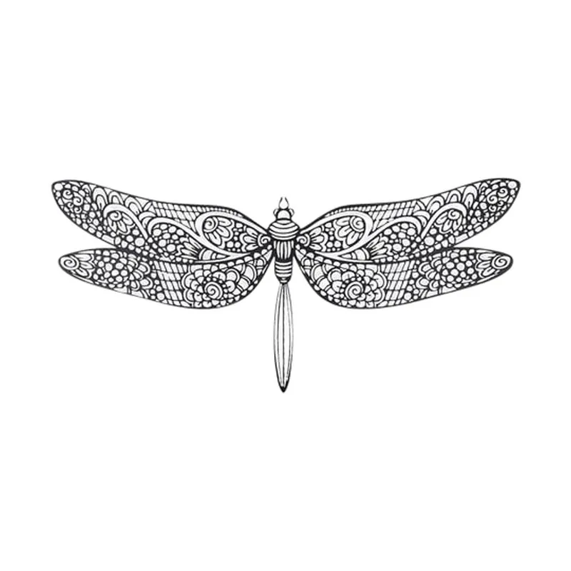 Casa Sentir Libellen-Wandbild – Groß – Schwarz