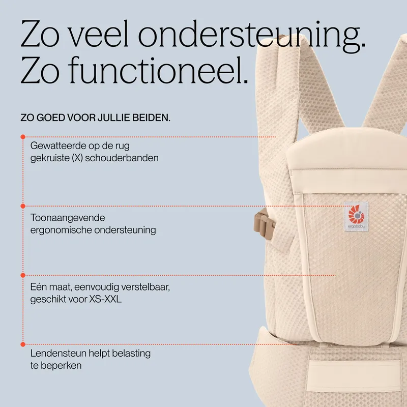 Ergobaby Babytrage - Omni Lite Mesh - Onyx Black