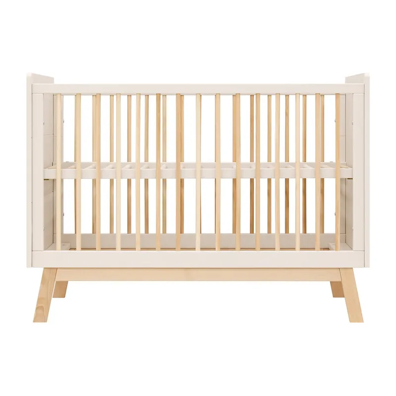 Bopita Babyzimmer Lines - Dune / Nature | Babybett 60 x 120 cm + Kommode + 2-türiger Kleiderschrank