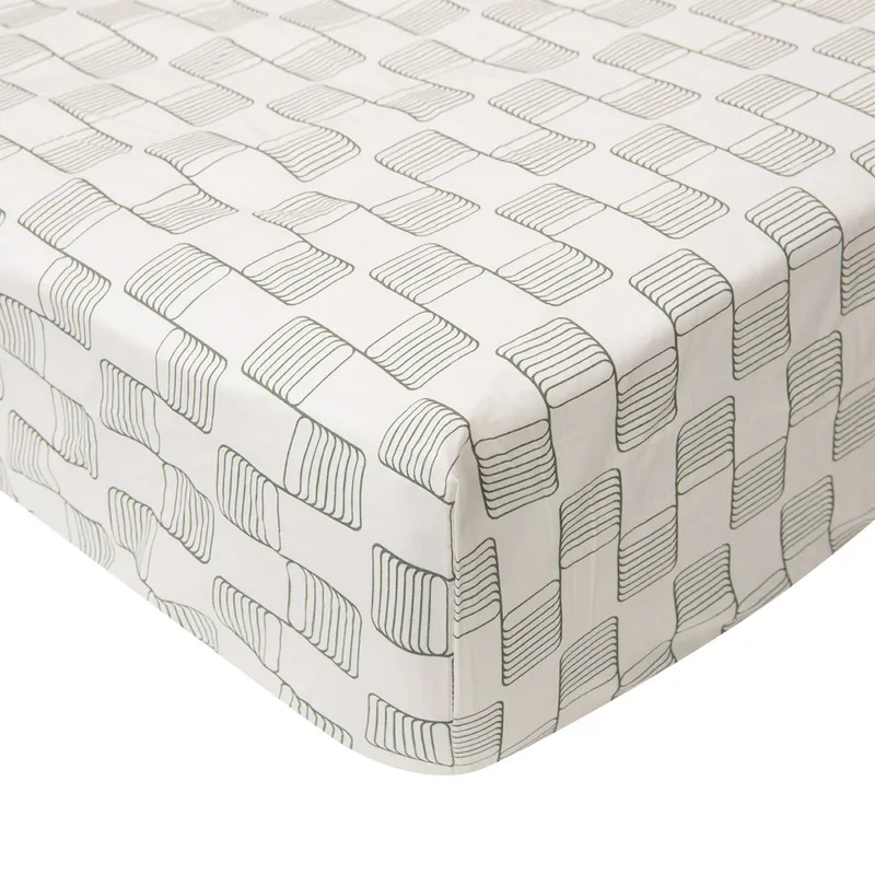 Witlof For Kids Sticky Stripes Spannbettlaken - 60 x 120 cm