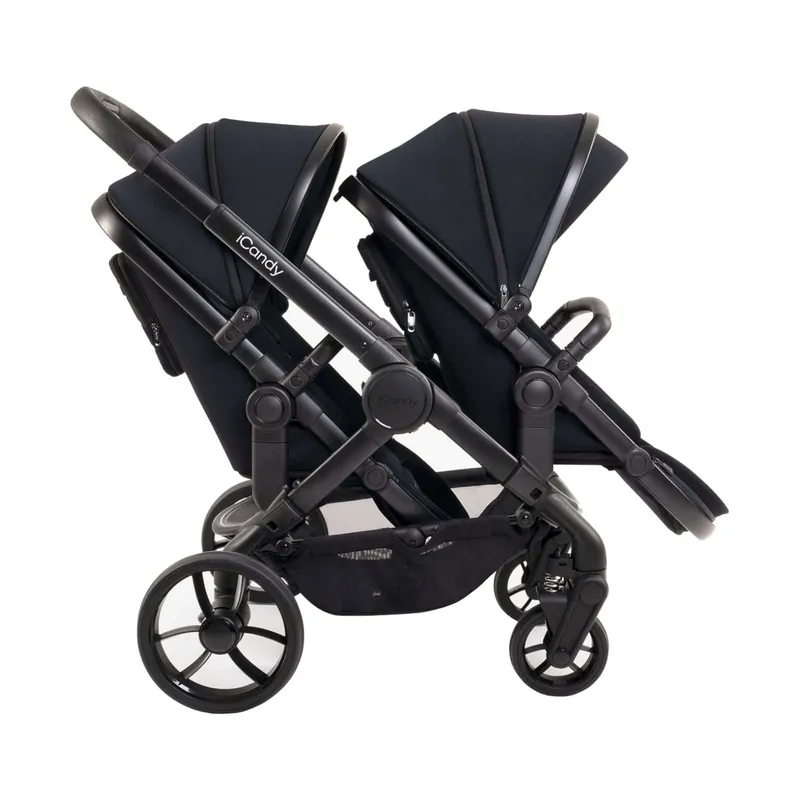 ICandy Peach 7 Geschwisterwagen - Essential Bundle - Black