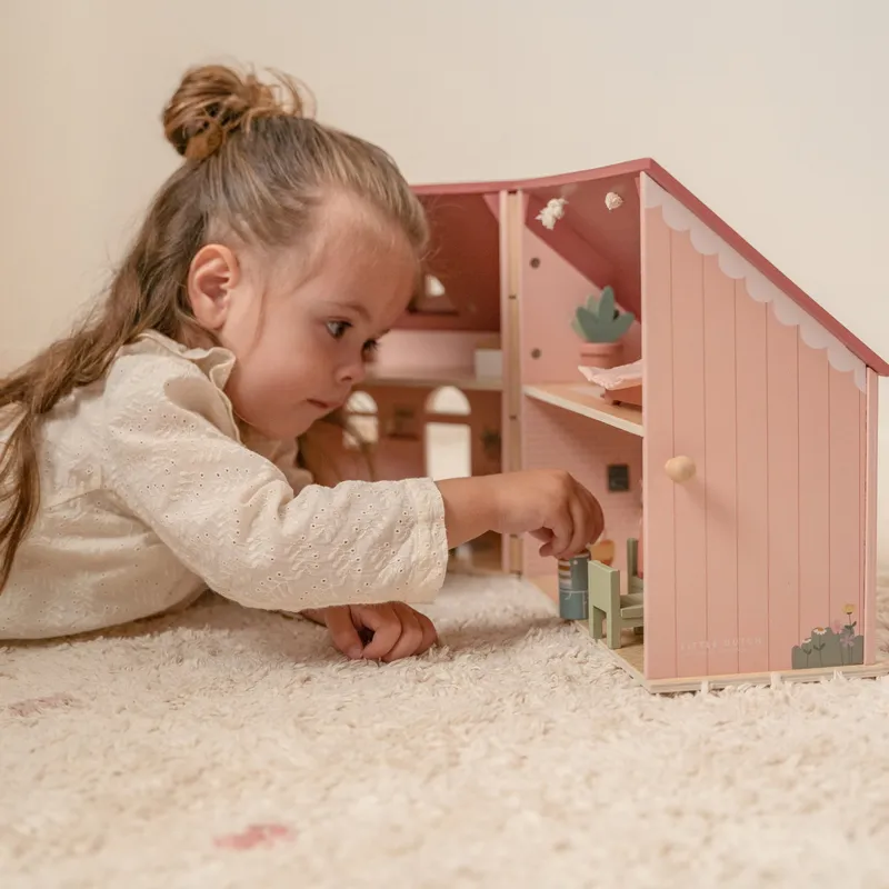 Little Dutch Puppenhaus aus Holz – Klein – Rosa
