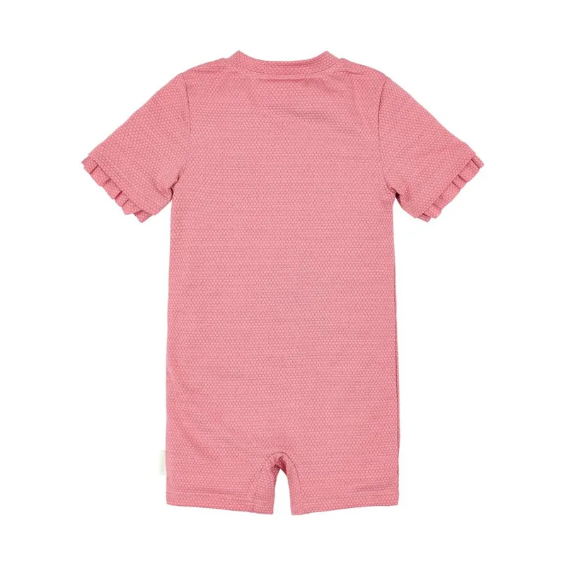 Little Dutch Badeanzug Kurzarm - Dreamy Pink Sparkle - Größe 98/104