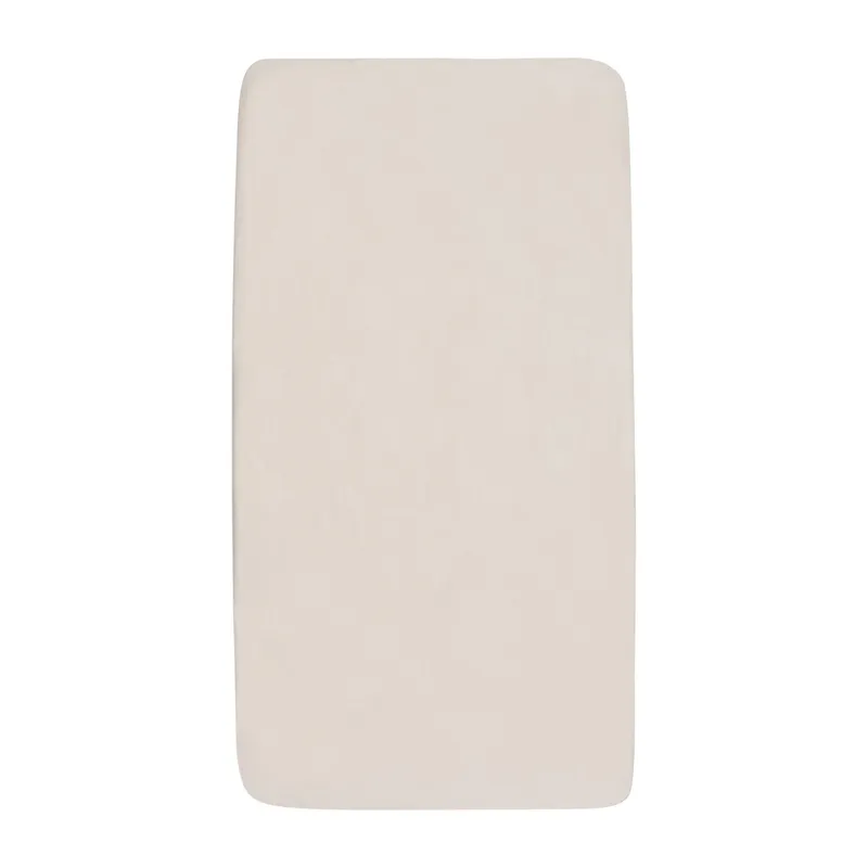 Jollein Spannbettlaken- Jersey - 2 Stück - Laufstallmatratze 75×95 cm - Oatmeal/Sand