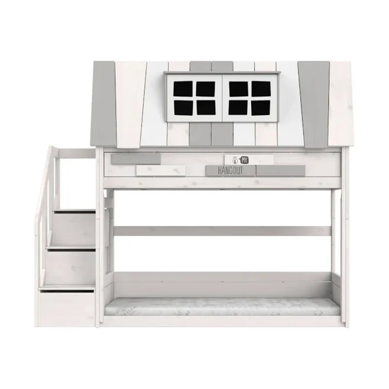 LIFETIME Kidsrooms My Hangout Hausbett mit Treppenschrank - Premium