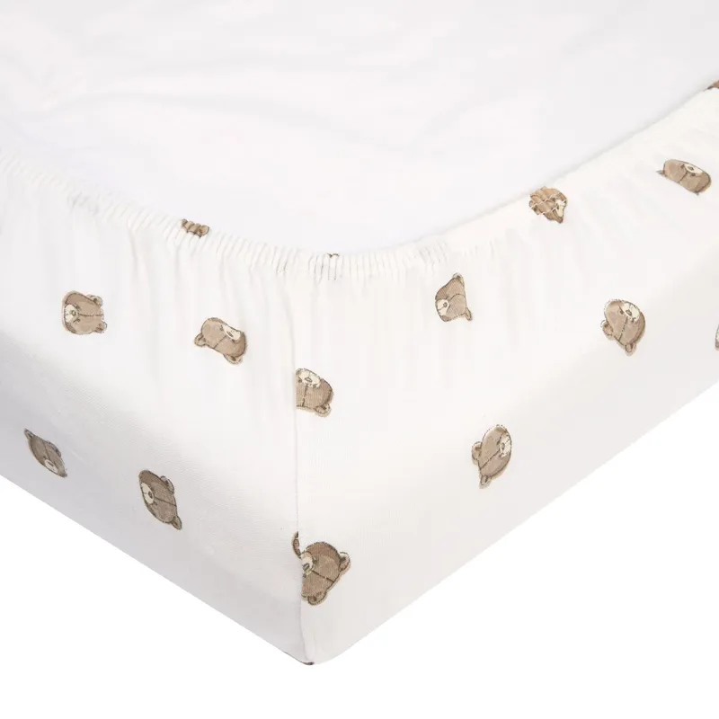 Meyco Bear Spannbettlaken - 50 x 90 cm - Jersey - Braun