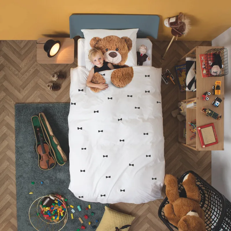 Snurk Flanell-Bettbezug Teddy, 140 x 200/220 cm