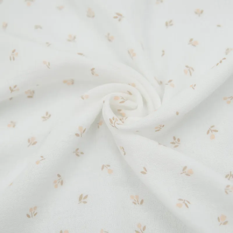 Bamboom Swaddle Muslin - Medium - 75 x 75 - Tulips / Pink / Almond