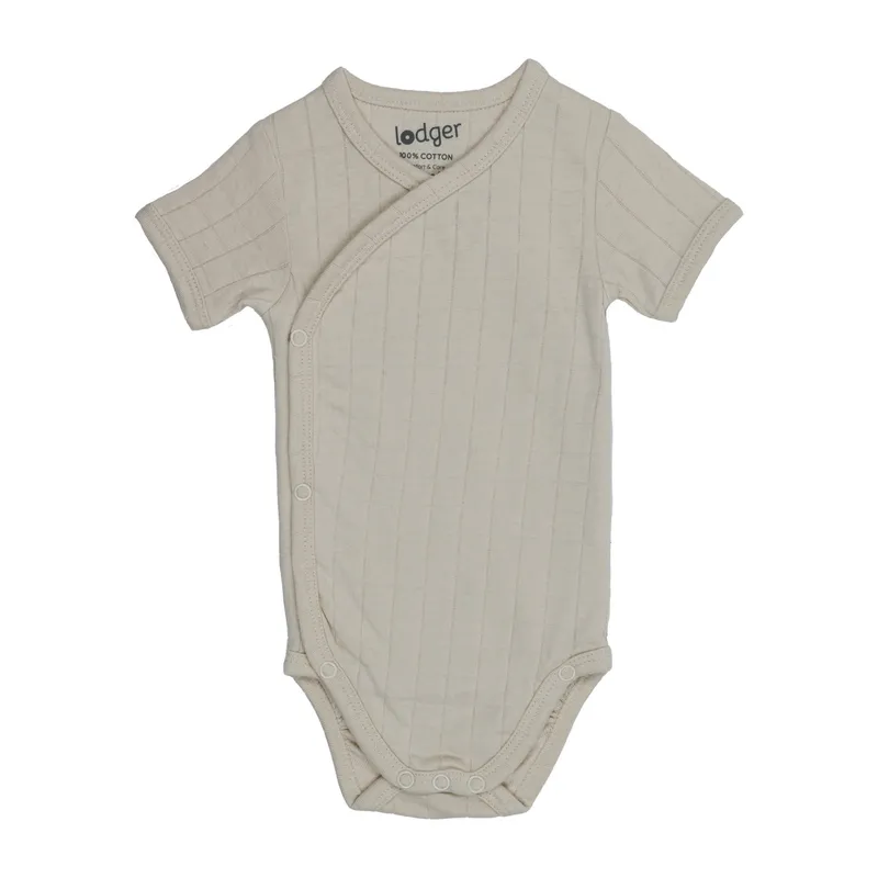 Lodger Solid Wickelbody Kurzarm - Gr. 56 - Birch