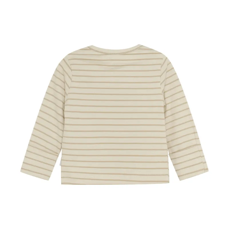 Noppies Nev Shirt Langarm - Stripe - Größe 50 - Offwhite