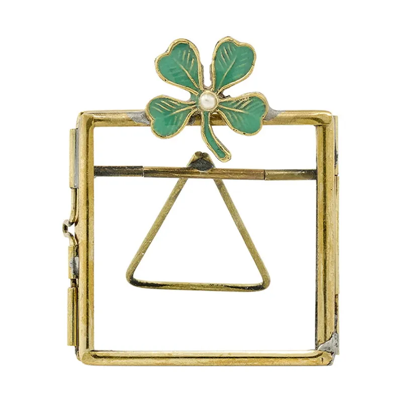 Doing Goods Lucky Clover Frame Mini - Shiny Gold