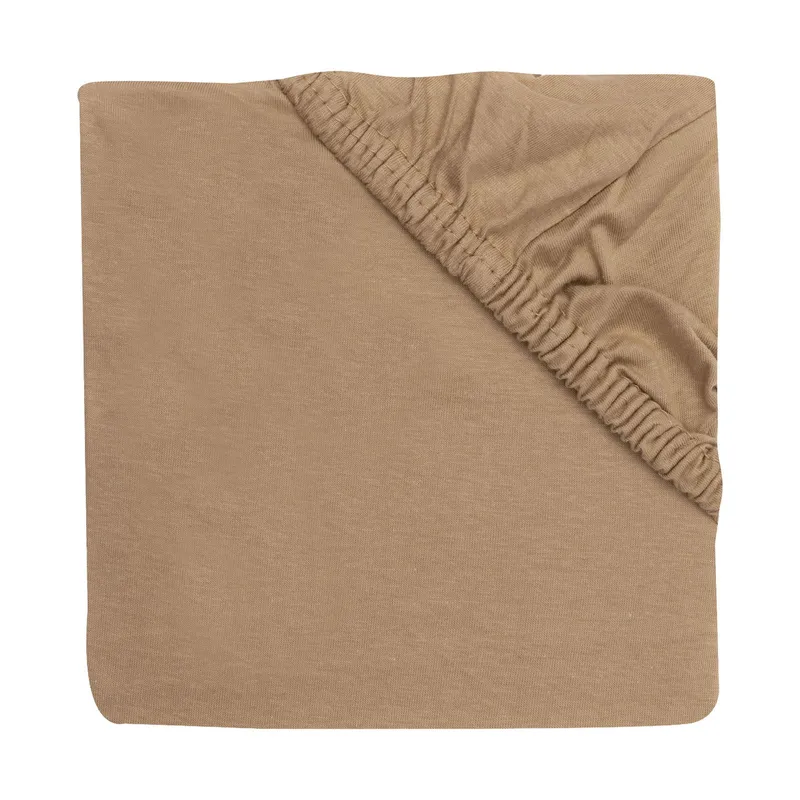 Jollein Spannbettlaken - 70/75x140/150 cm - Jersey - Hazel