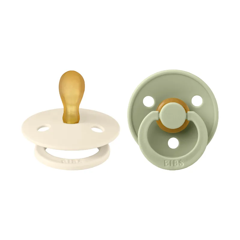 BiBs Schnuller - 0-6 Monate - 2 Stück - Ivory / Sage