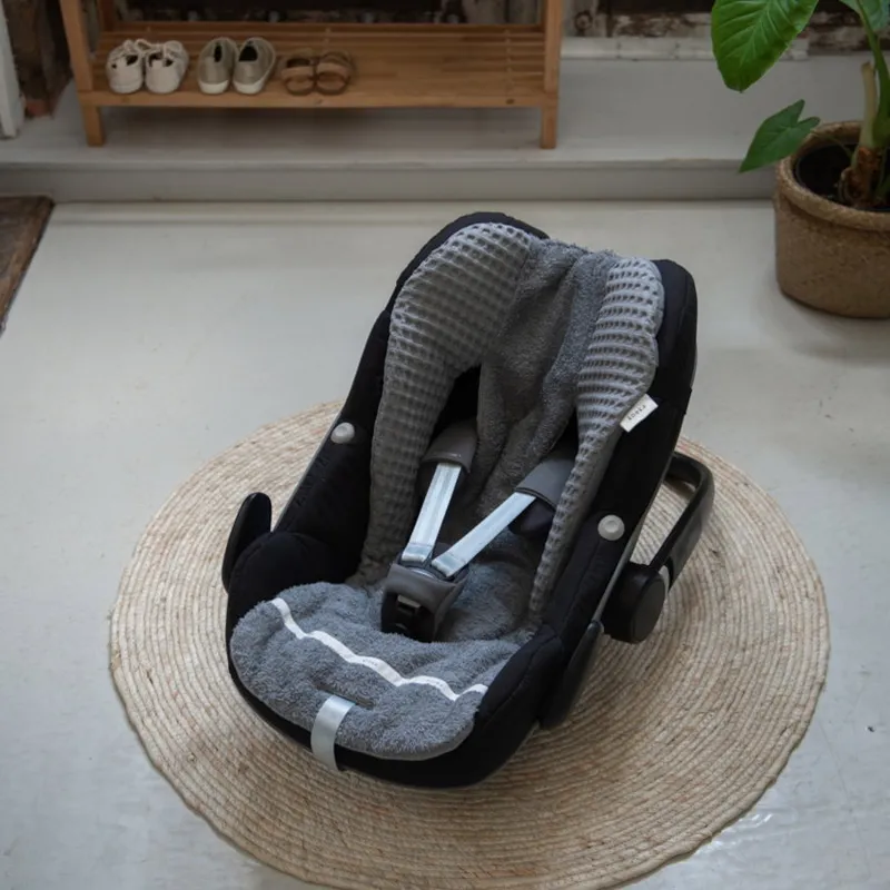 Koeka Buggy Einlegekissen Waffel - Antwerp - Steel Grey