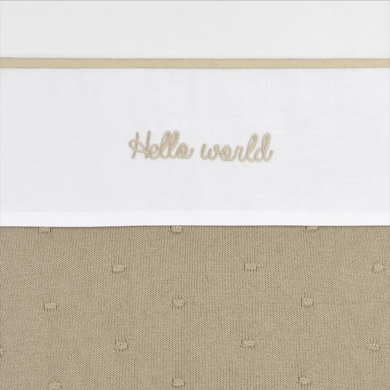 Meyco Hello World Babylaken 100 x 150 cm Sand