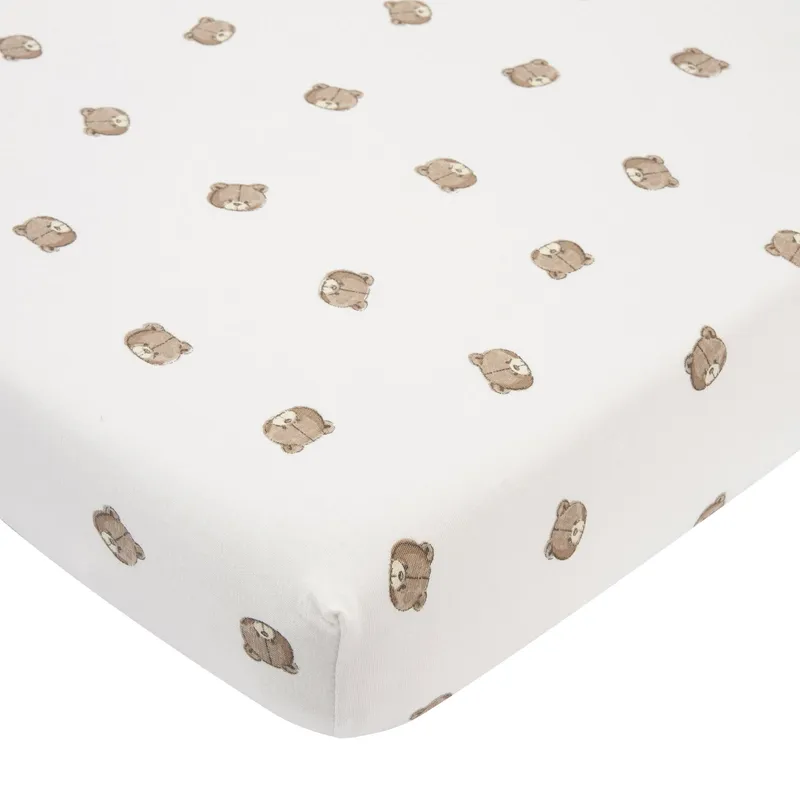 Meyco Bear Spannbettlaken - 50 x 90 cm - Jersey - Braun