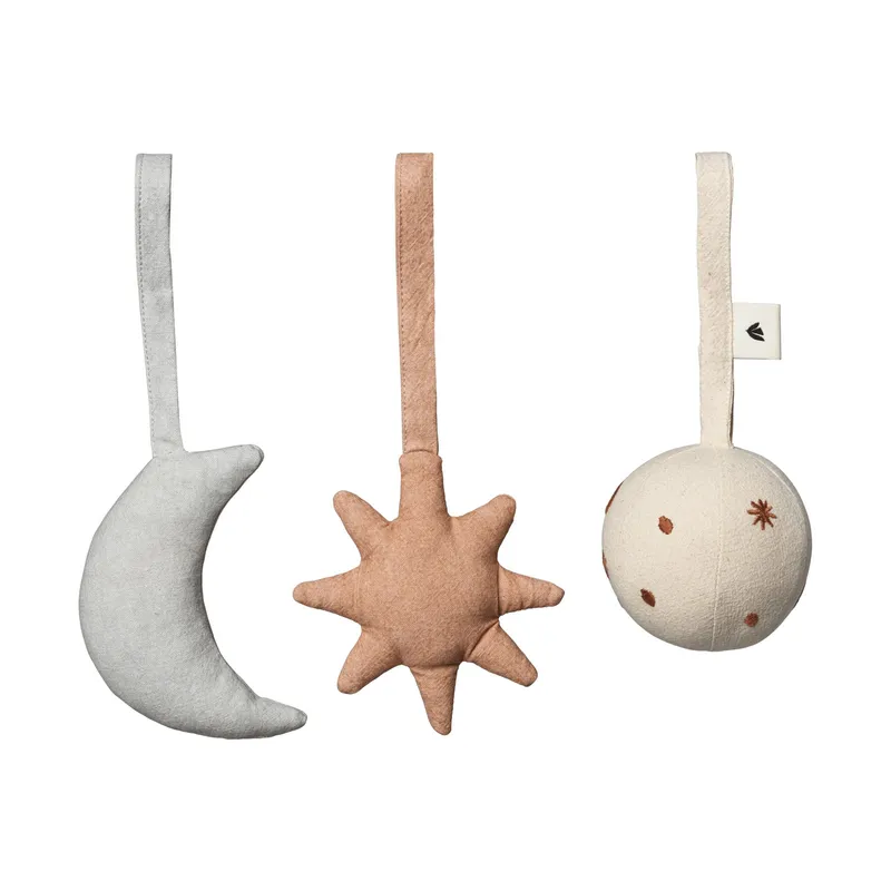 Ferm Living Skye Babyspielzeug – 3-teilig – Rosa